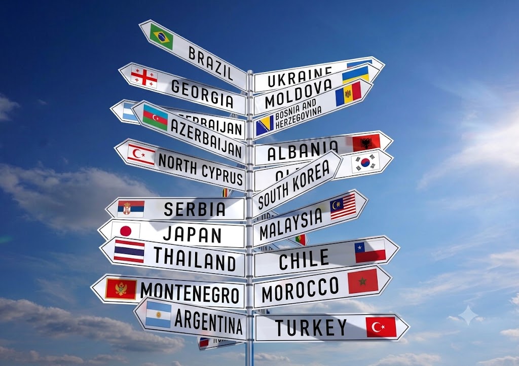 🌍 Grab Your Passport and Go: A Guide to Countries That Don't Require a Visa for Burgundy Passport Holders